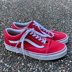 Red classic Vans